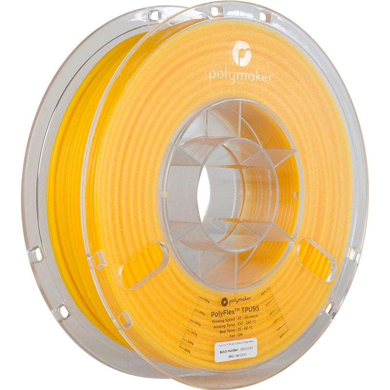 PolyFlex TPU95 Jaune - 2.85mm - 750 g