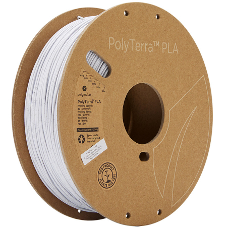 PolyTerra PLA Marmer Wit - 1.75mm - 1 kg