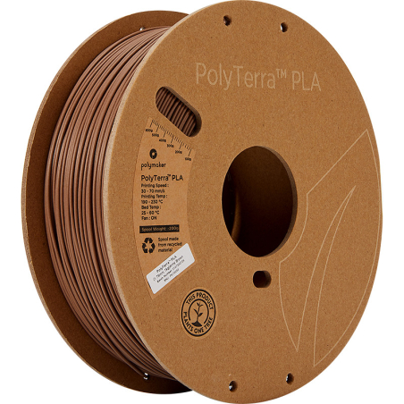 PolyTerra PLA Legerbruin - 1.75mm - 1 kg