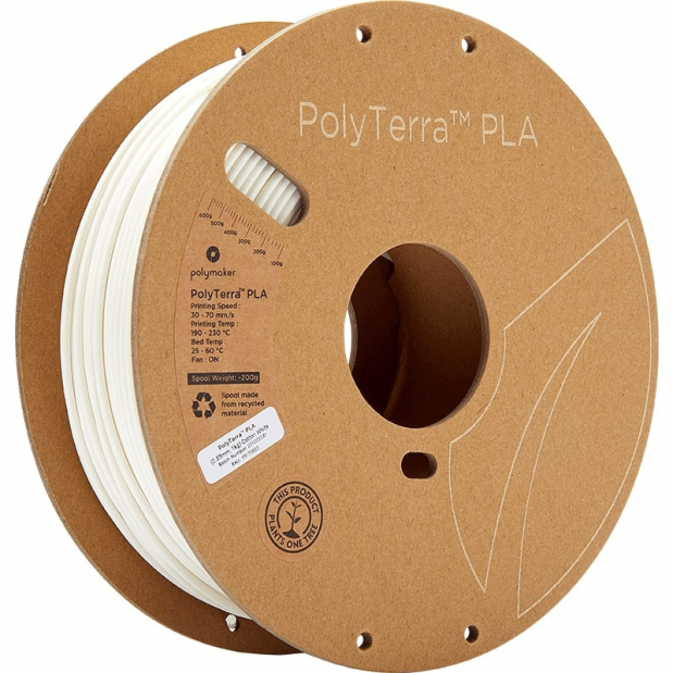 PolyTerra PLA Wit katoen - 2.85mm - 1 kg