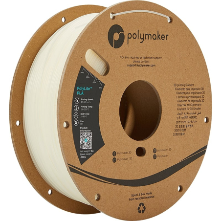 PolyLite PLA Natuur - 1.75mm - 1 kg