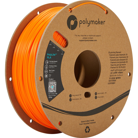 PolyLite PLA Oranje - 1.75mm - 1 kg