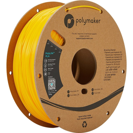 PolyLite PLA Geel - 1.75mm - 1 kg