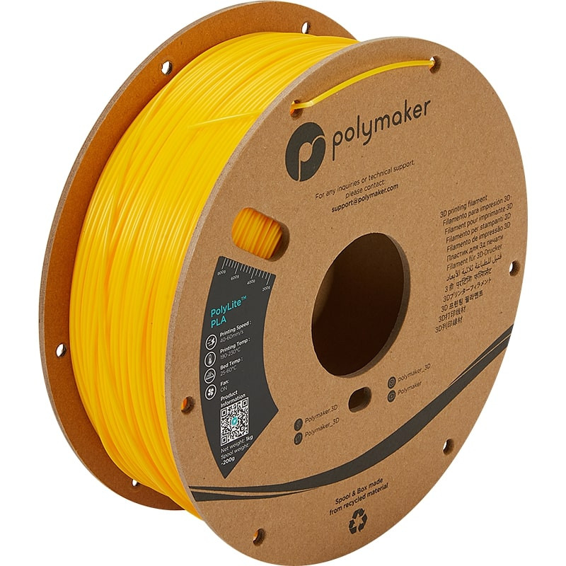 PLA Premium Jaune Polymaker - 1.75mm - 1 kg