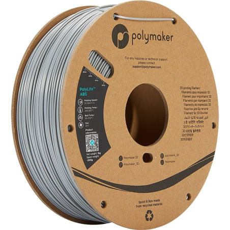 PolyLite ABS Grijs - 1.75mm - 1 kg