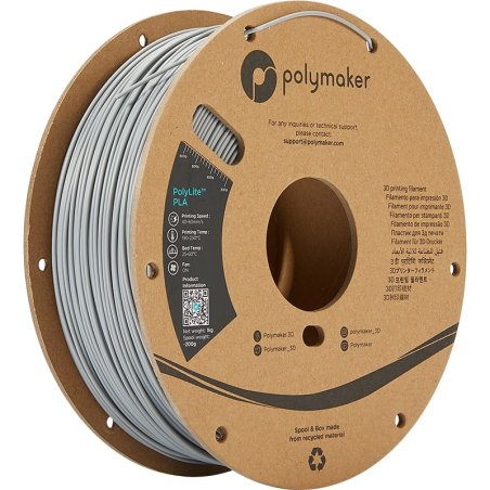 PolyLite PLA Grijs - 2.85mm - 1 kg