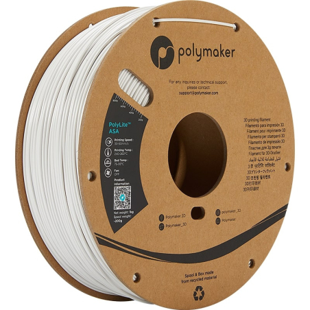 PolyLite ASA Blanc - 1.75mm - 1 kg