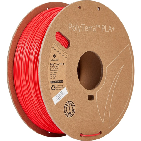 PolyTerra PLA+ Rood - 1.75mm - 1 kg