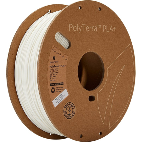 PolyTerra PLA+ Wit - 1.75mm - 1 kg