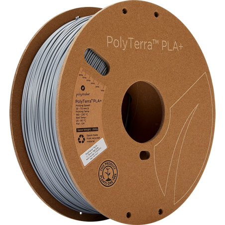 PolyTerra PLA+ Grijs - 1.75mm - 1 kg