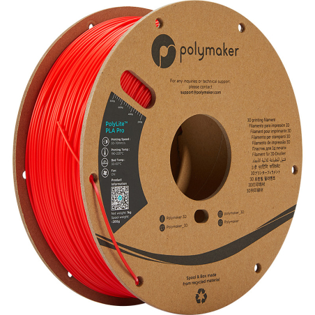 PolyLite PLA Pro Rood - 1.75mm - 1 kg