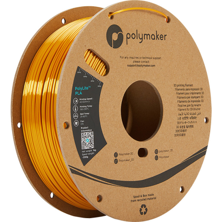 Polylite Zijde PLA Goud - 1.75mm - 1 kg