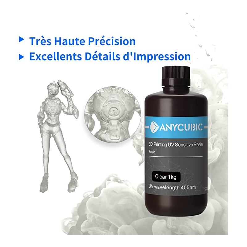 Précision résine standard Transparente Anycubic - 1 kg