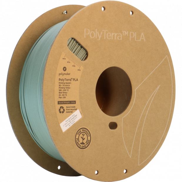 PolyTerra PLA Gedempt groen - 1.75mm - 1 kg