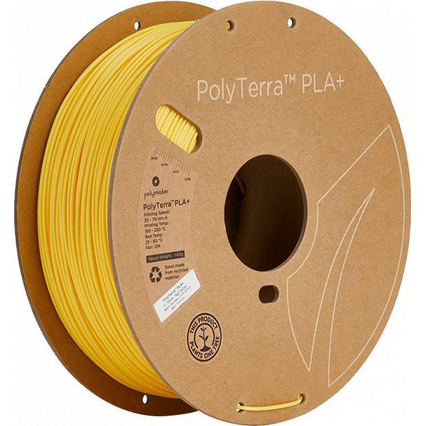 PolyTerra PLA+ Geel - 1.75mm - 1 kg