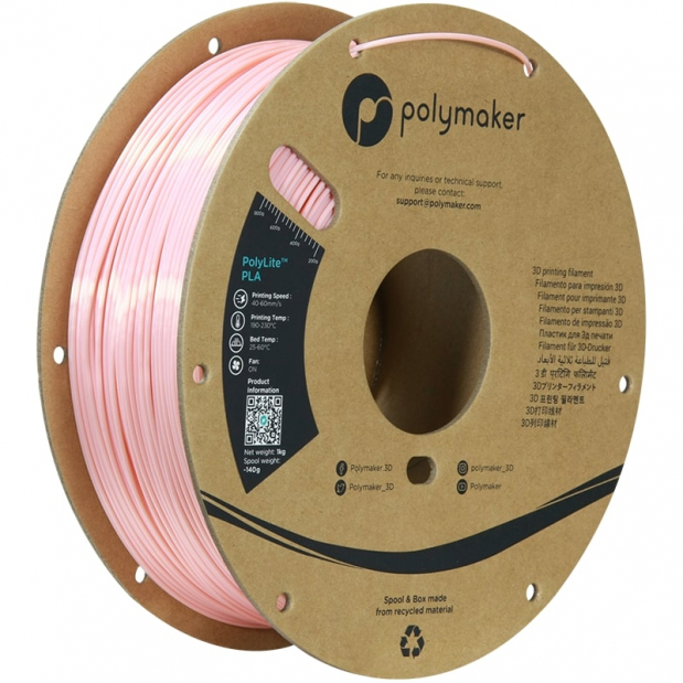 Polylite Zijde PLA Roze - 1.75mm - 1 kg