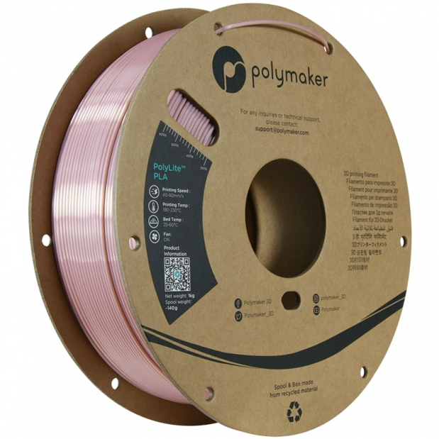 Polylite Zijde PLA Goud Roze - 1.75mm - 1 kg