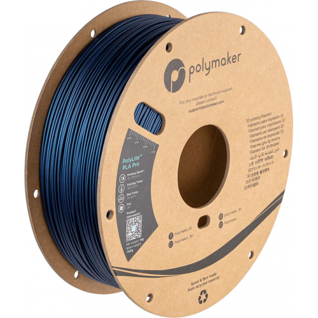 PolyLite PLA Pro Metallic Blauw - 1.75mm - 1 kg