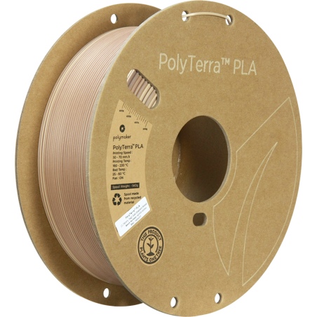 PolyTerra PLA Dubbel houtverloop - 1.75mm - 1 kg