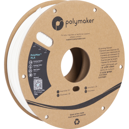 PolyMax Tough PLA Wit - 1.75mm - 750 g