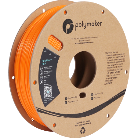 PolyMax Tough PLA Sinaasappel - 1.75mm - 750 g