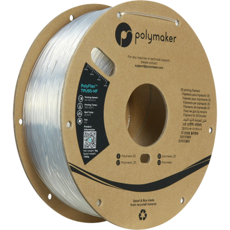 PolyFlex TPU-95A High Speed Doorschijnend (Clear) - 1.75mm - 1 kg