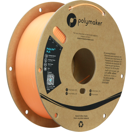 PolyLite PLA Lichtgevend Oranje - 1.75mm - 1 kg